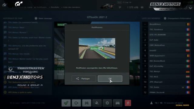 [GT Sport] - GTfusiOn 2021 - M3 : Ford GT @ Le Mans (Salon A)