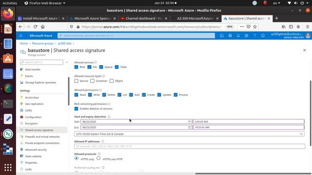 AZ303 Install Storage Explorer in Ubuntu and Connect смотреть онлайн