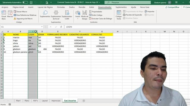 Como Trocar a senha do Login e Fazer confirmação de Senha via Excel VBA | Cadastro do Zero Aula 24 смотреть онлайн