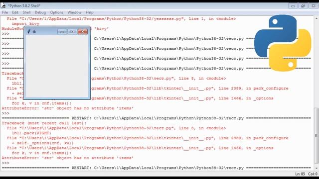Как создавать окна в Python, работа с tkinter | Введение смотреть онлайн
