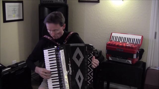 Roland FR-8x accordion, Bach Bouree in E minor смотреть онлайн