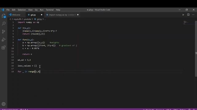 How machines learn to predict - Gradient Descent Cost function TUTORIAL смотреть онлайн