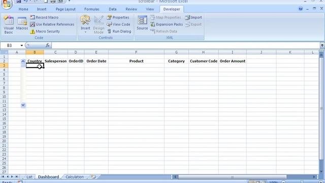 Create a Scrollable List in Excel смотреть онлайн