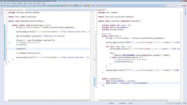 Naming Normal Threads Second Way : Efficient Java Multithreading with Executors смотреть онлайн