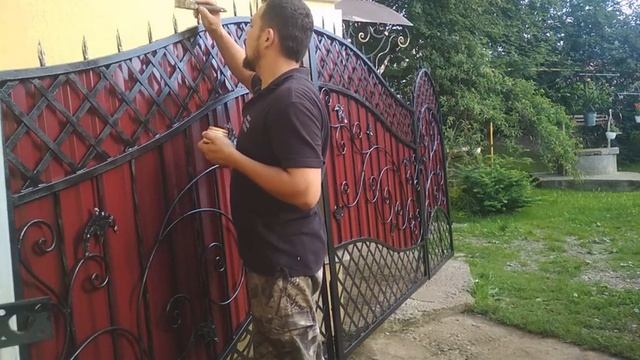 Кованые ворота. Из профильной трубы! ,СДЕЛАЙ САМ, Художественная ковка смотреть онлайн