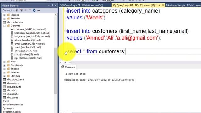 17 - | MS SQL Server For Beginners | - | Insert into statement - Insert multiple Rows| смотреть онлайн