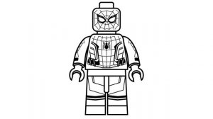 How to draw Lego Spider-man : Homecoming - Marvel Super Heroes - coloring pages