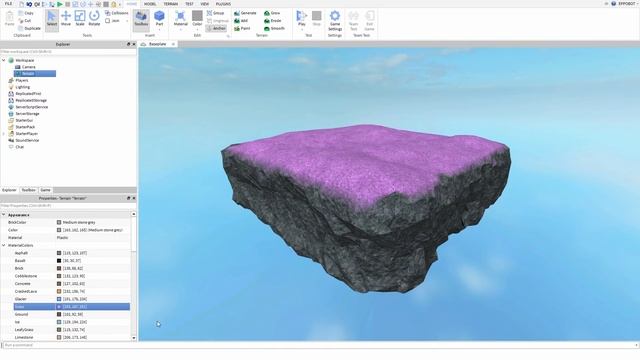 ROBLOX Tutorial - Terrain Material Colors смотреть онлайн