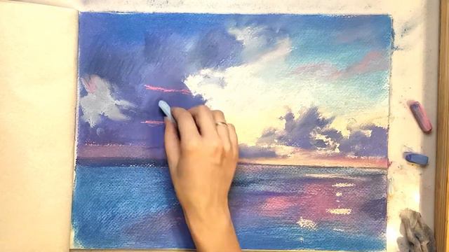 Море • сухая пастель • Sea • Soft Pastel