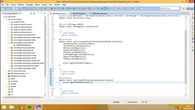 Minecraft forge modding 1.7.X - GUI Handler смотреть онлайн