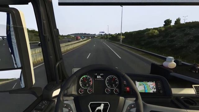 ETS2 | MAN TGX Euro 6 580 | Toulouse FR to Limoges FR | Box Container 24t смотреть онлайн