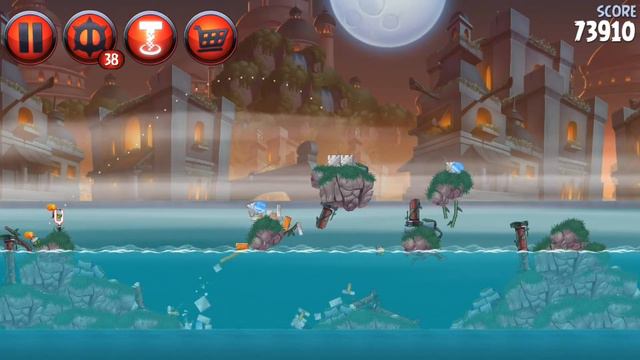 Angry birds star wars II Battle of Naboo level P3-7 Walkthrough 3 stars смотреть онлайн
