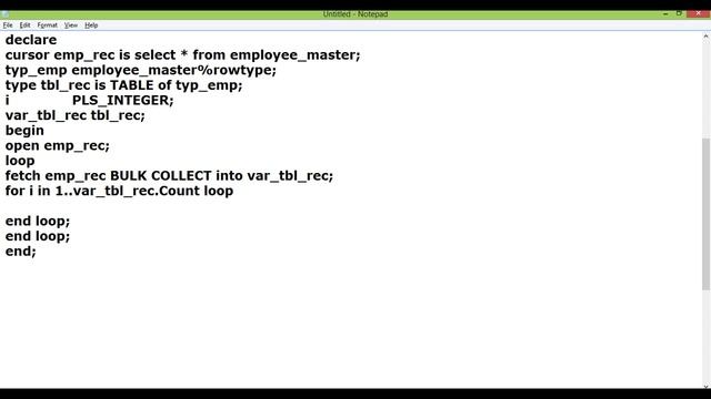 How to use BULK COLLECT to optimize PL SQL code. смотреть онлайн