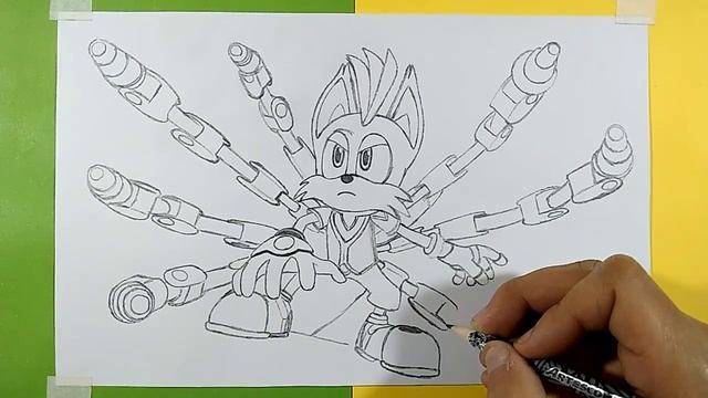 Dibujando a Tails Nine | Sonic Prime - Temporada 2 | Drawing Tails Nine смотреть онлайн