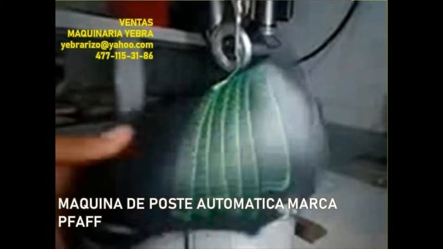 Maquinaria Yebra - Maquina de Poste Automatica PFAFF смотреть онлайн