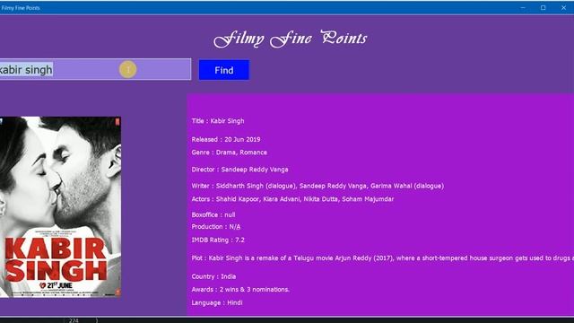 Movie Details Finder Project In JAVA смотреть онлайн