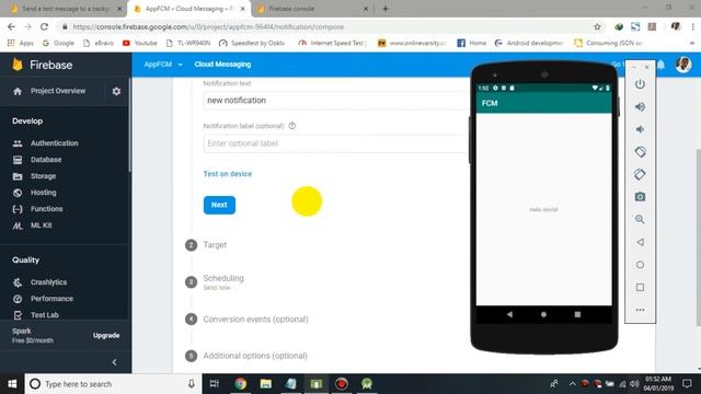 Send Custom Data Using Firebase Cloud Messsaging [Urdu | Hindi] смотреть онлайн