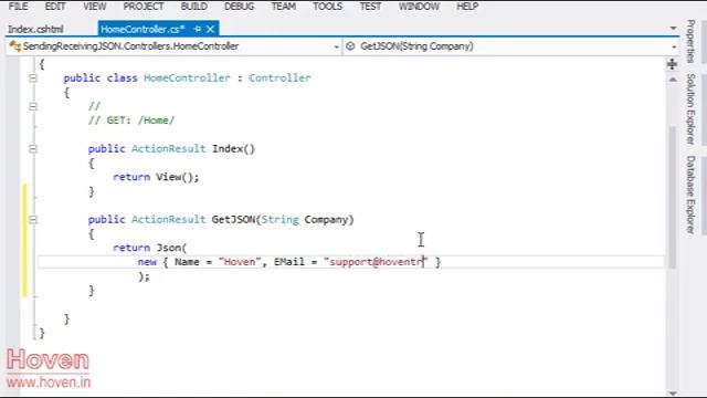 ASP.NET MVC Sending and Receiving JSON | MVC Video Tutorials for Beginners смотреть онлайн