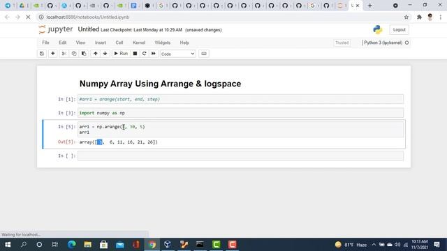 arrange() and logspace() In NumPy Array | NumPy Tutorial - 4 | Bangla смотреть онлайн