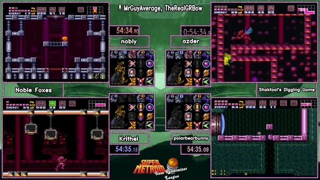 Week 1, Noble Foxes vs Shaktool's Digging Game. Super Metroid Randomizer League S3 смотреть онлайн