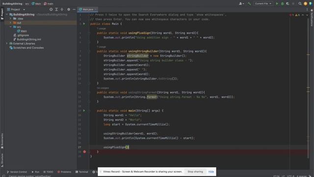 Java - Concatenate Strings in 3 ways, which approach utilizes more computer resource? смотреть онлайн