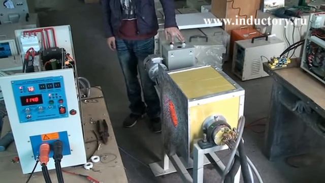 ИПП-40 - индукционная плавильная печь на 20кг стали, 40кг цветного металла смотреть онлайн
