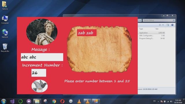 Caesar Cipher Algorithm By Csharp смотреть онлайн