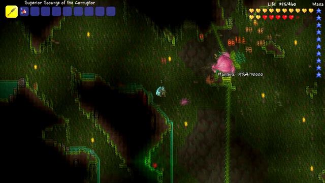 Terraria 1.2.3 || Boss Battles - Plantera VS Scourge Of The Corruptor смотреть онлайн