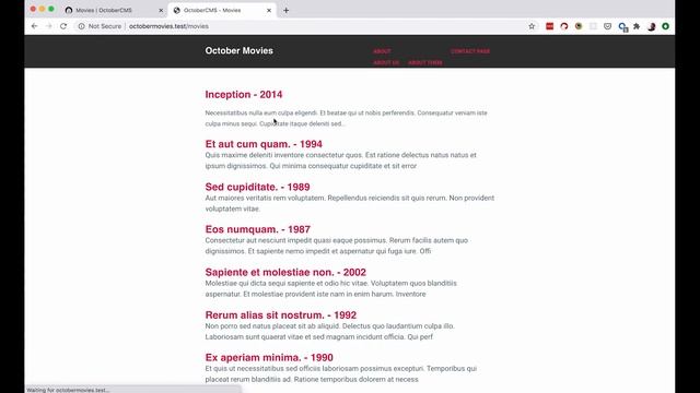 October CMS - Reorder Records смотреть онлайн