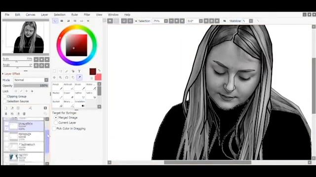 Speedpaint Digital Self Portrait - "Rules Based Art" смотреть онлайн