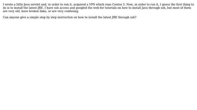 Unix & Linux: How to install java on CentOS VPS through ssh? смотреть онлайн