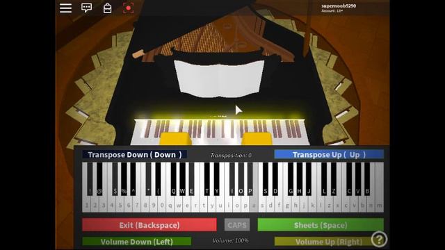 Roblox piano - Hungarian Dance No.5 смотреть онлайн