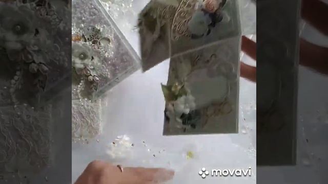 #dies_Fantasy Обзор свадебного набора - открытка и меджик бокс wedding card and magicbox смотреть онлайн