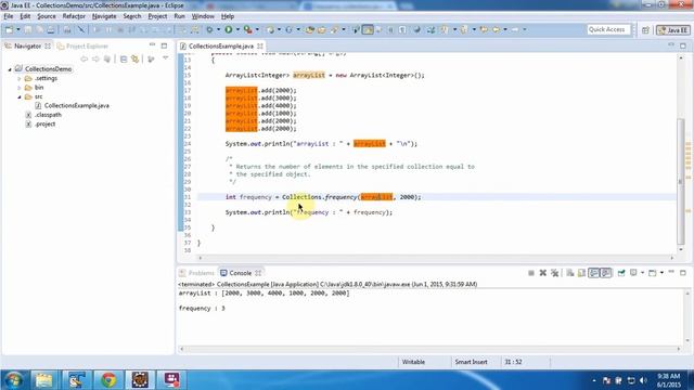 Collections (Frequency method) | Java Collection Framework смотреть онлайн