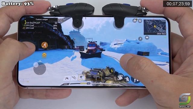 Samsung Galaxy S22 Plus test game Call of duty Mobile CODM смотреть онлайн