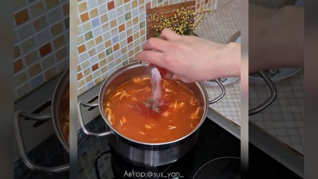 Вкусный суп из квашеной капусты ❤?❤ #суп#супы#рецепты#постныйсуп