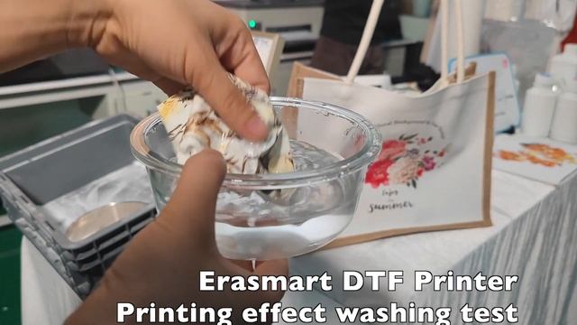 Erasmart dtf printer printing effect washing test смотреть онлайн