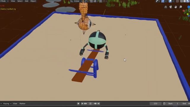 Анимация в Blender/Качели/Animation In Blender