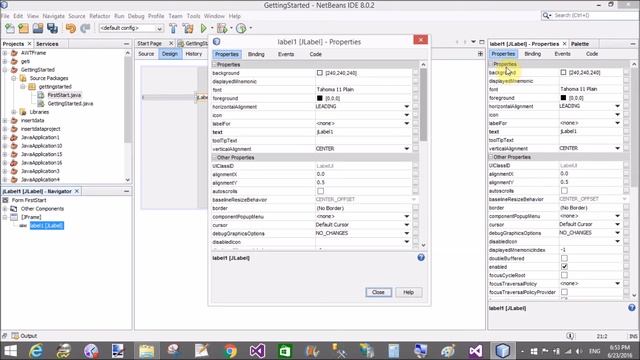 Getting Started With Hello World Message in JAVA Swing смотреть онлайн
