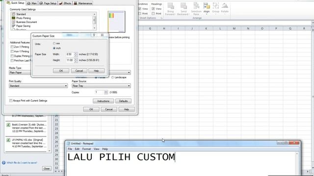 Tutorial NU cara mengatur ukuran margin dan kertas F4 di MS Excel смотреть онлайн