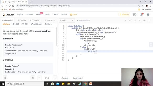 LeetCode 3. Longest Substring Without Repeating Characters [Algorithm + Code Explained ] смотреть онлайн