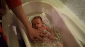 Первое купание дома