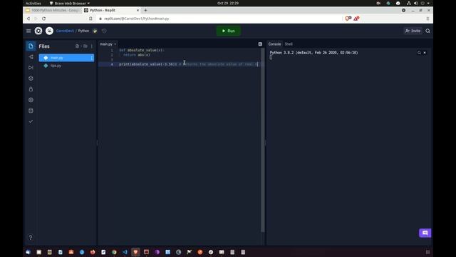 1000 Python Minutes - ABS Function смотреть онлайн