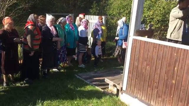 Молебен в часовне в Слапях. 2018