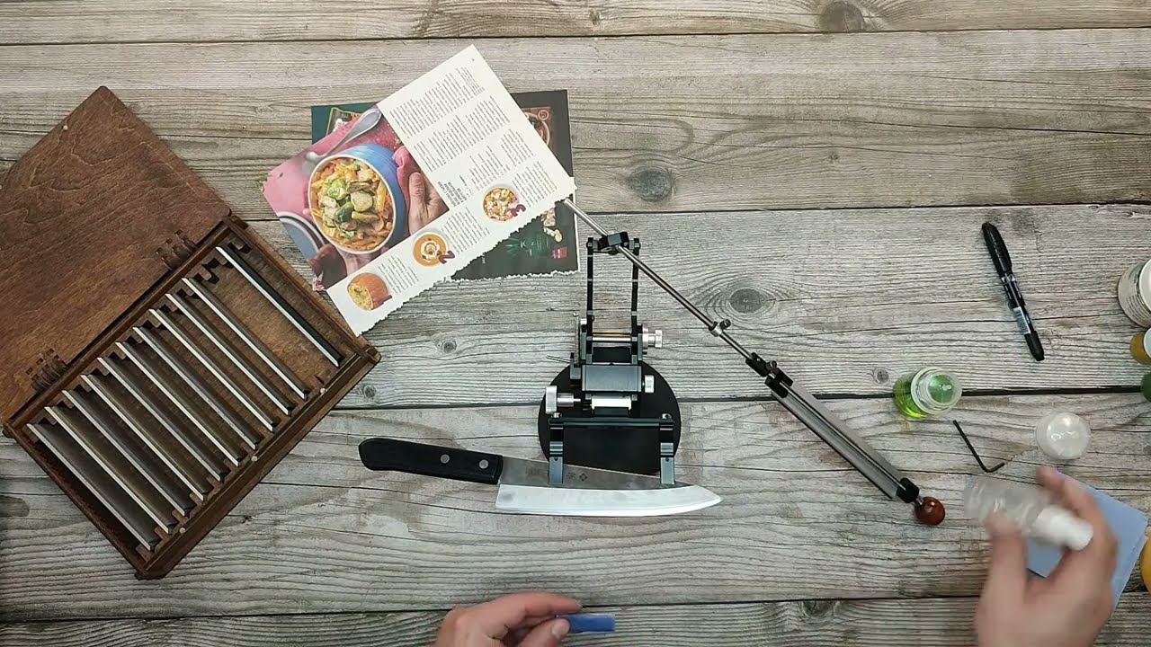 Заточка шефа Tojiro F-302 сталь VG10, алмазы на МО смотреть онлайн