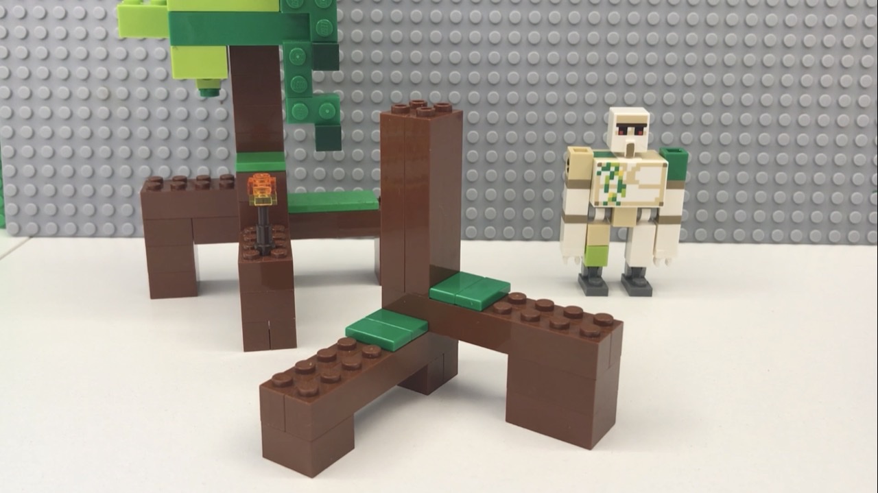 Мангровые корни и моховые ковры, предварительная сборка в Лего Майнкрафт! смотреть онлайн