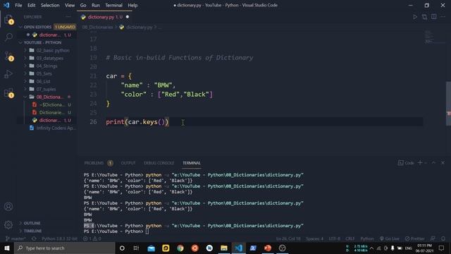 Dictionary in Python | Functions of Dictionary In Python #8 смотреть онлайн
