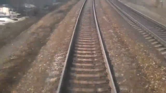 Релакс. Вид из последнего вагона завораживает. Relaxation. View from the last car is fascinating. смотреть онлайн