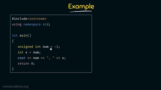 Signed and Unsigned Types in C++ смотреть онлайн