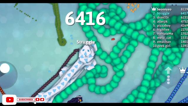 Snake.io🐍Diamond Snake Skin🐍Diamond Snake Party,Zero To Hero Gameplay||Snake Struggle